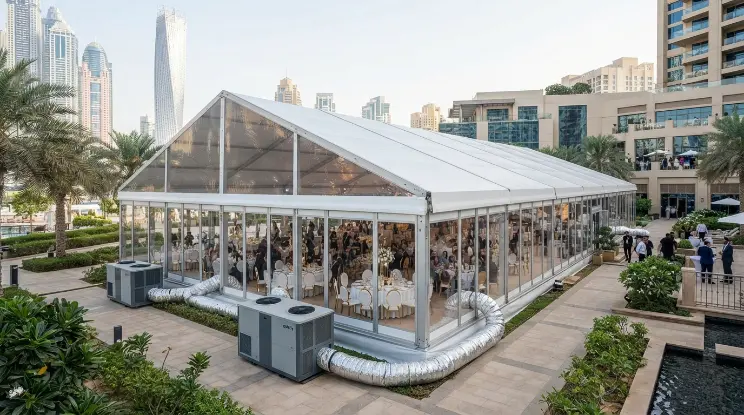 Air Conditioned Clearspan Marquee in Dubai