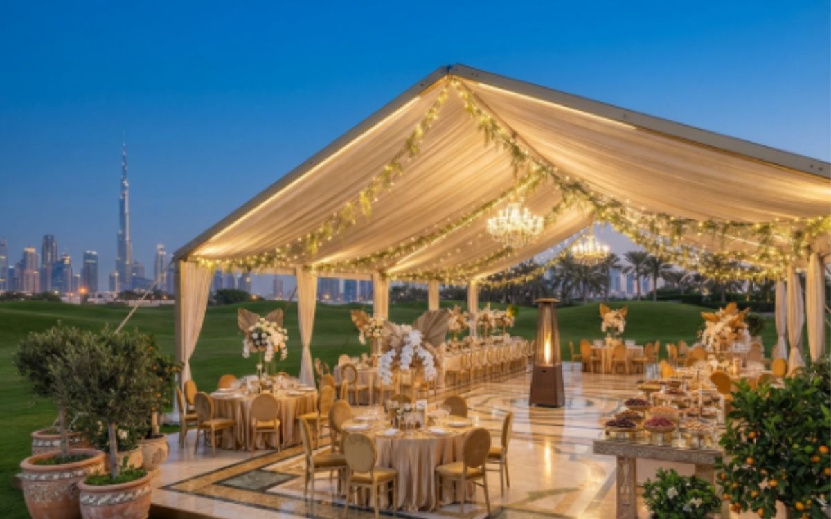 Marquee and tent event in Dubai, photo 1