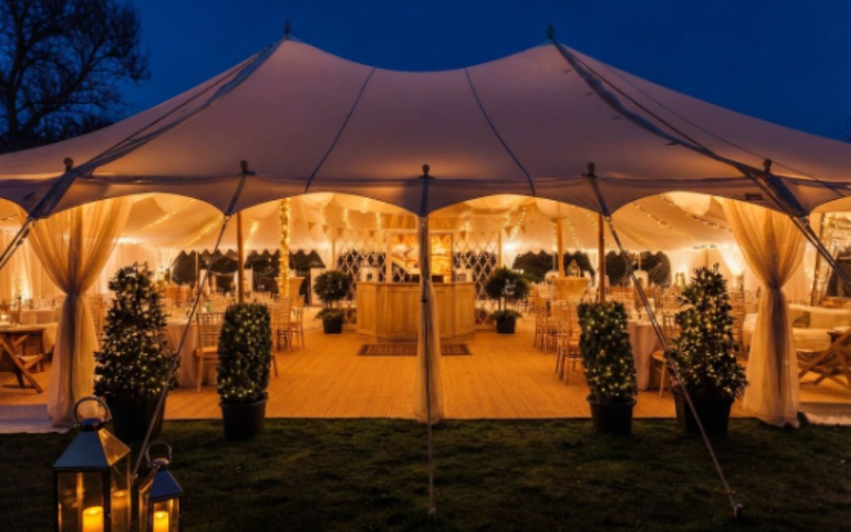 Bedouin styling for a desert wedding tent in Dubai