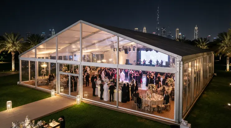 Marquee and tent event in Dubai, photo 1