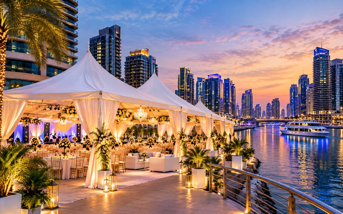 Party and celebration tent in Dubai