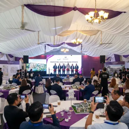 Real estate property launch marquee in Dubai