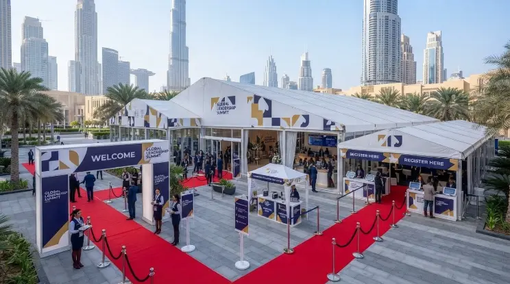 Registration and Entrance Tents in Dubai