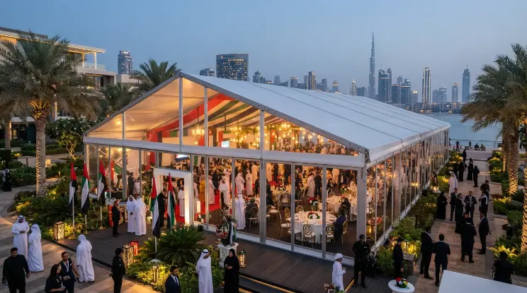 Marquee and tent event in Dubai, photo 1
