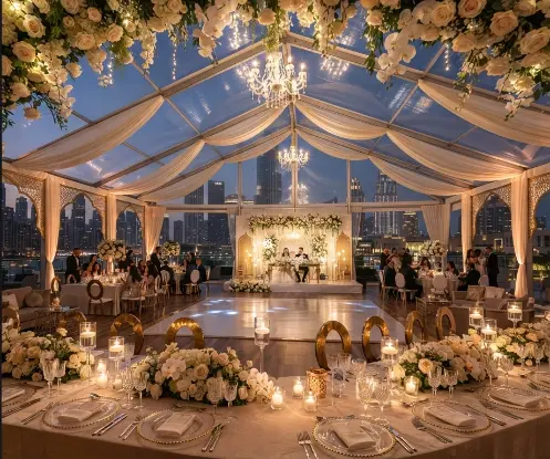 Marquee and tent event in Dubai, photo 1