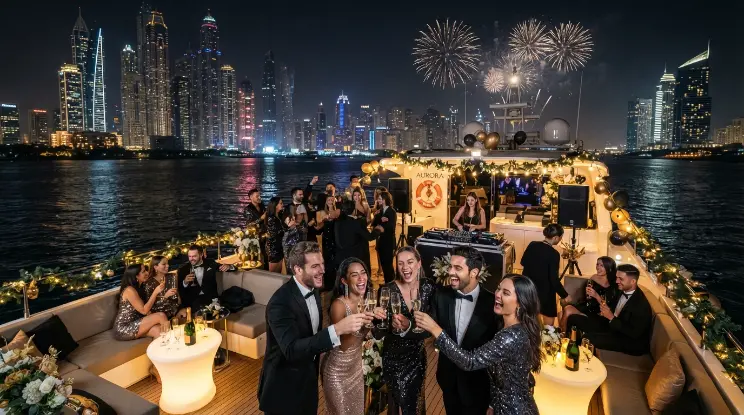 Yacht New Year's Eve Decoration in Dubai